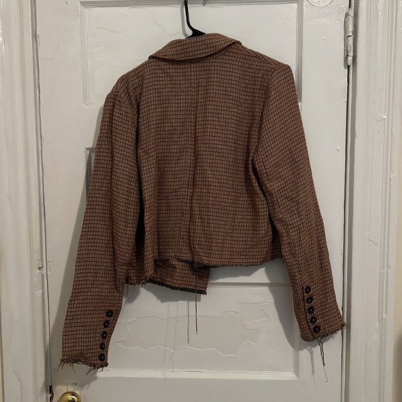 Free People cropped brown jacket - Picture 3 of 8